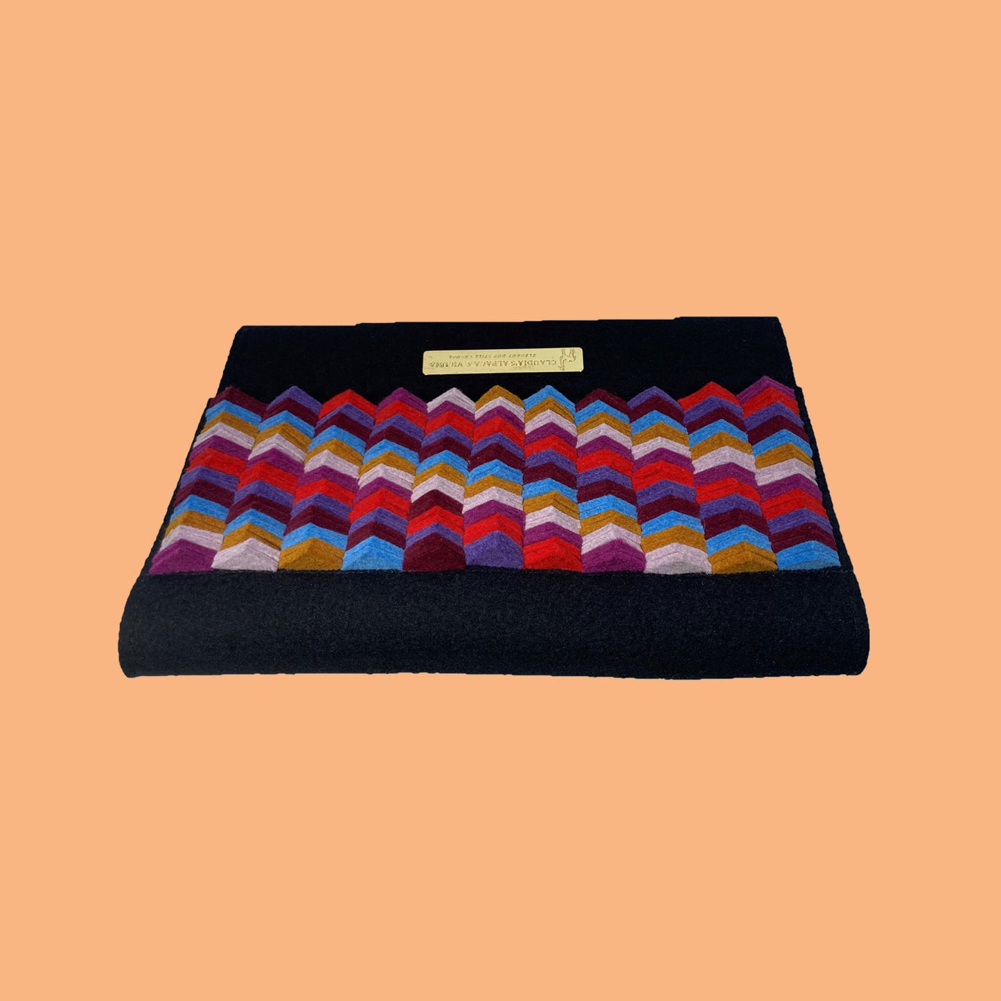 Elegant Clutch Purse, Crossbody Bag, elegant Alpaca felt material.